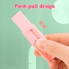 M&G 4+1 Pack Rubber Pink Erasers Sliding Retractable Eraser, Soft