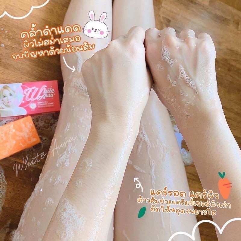 White Sabun White Aura Miracle Carrot Soap 160G Original