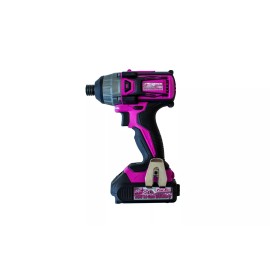 The Original Pink Box 20-Volt Lithium-Ion Brushless Cordless ¼-Inch Impact Driver, Pink - 2Ah