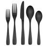 Bettlife 40 Piece Silverware Set, Matte Black Silverware Set for