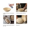 2 Packs of 7-inch Round Banneton Proofing Basket with Cotton