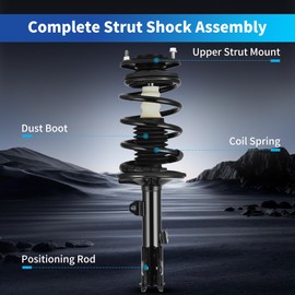 LEDKINGDOMUS Front Complete Strut Shocks and Coil Spring Assembly Compatible with 2009-2013 Corolla 1.8L, 2009-2010 Matrix, 2009-2010 Pontiac Vibe FWD