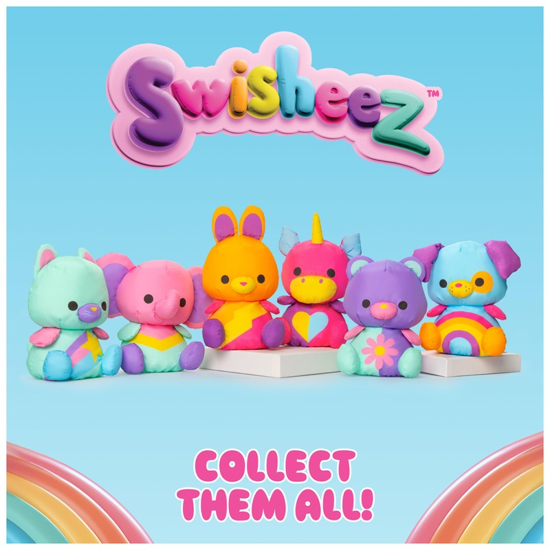 Swisheez Teddy Bear Stuffed Animal, Retro Inspired Plush Toys for