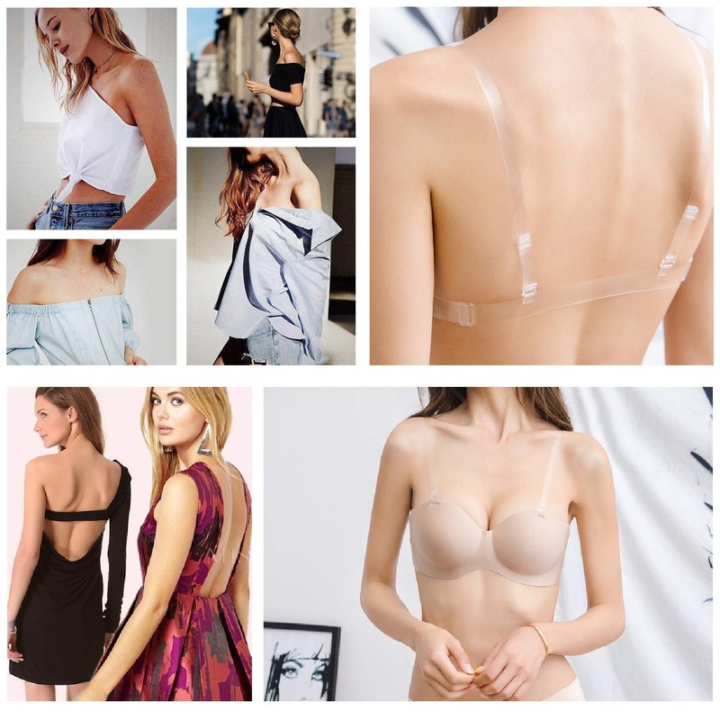 kuou LEZQHB 7Pcs Non-slip Bra Straps Clips Set, 1 pair