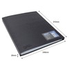 Rapesco 1651 Germ-Savvy Antibacterial, Hardcover Polypropylene Presentation Folder 50 Pockets