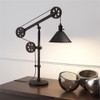 Pemberly Row Contemporary 29" Blackened Bronze Metal Table Lamp