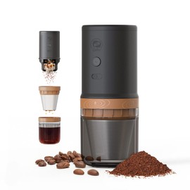 【i Cafilas Electric Coffee Grinder Coffee Maker 】Portable Grinder Stainless Steel Whole Bean for Outdoor Sport Lover French Press Drip Coffee, Reusable Espresso Capsules Turkish Brew