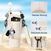 JSTHHTT Water Bottle Carrier Bag with Phone Pocket Compatible for
