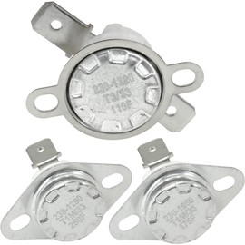 3-Piece Snap Disc Switch Set - SRV230-1220, SRV230-1960, SRV230-1290 | Ceramic Temperature Sensors for Heatilator Eco-Choice PS35 PS50 CAB50 & Quadrafire Castile Santa Fe Pellet Stoves