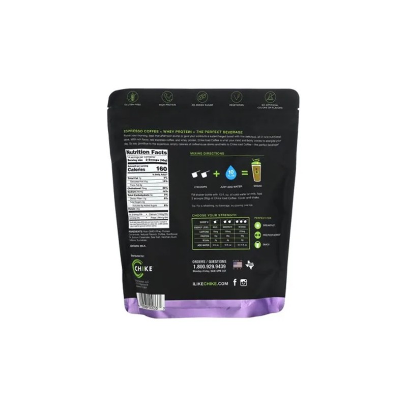 Café Frío Proteína Chike Nutrition Crema Dulce 504 G