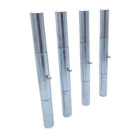 Generic Weld On Greaseable Utility Trailer Steel Heavy Duty 4 Piece Ramp Door Hinges 10 inch, Zinc Plated, RCKIM00136
