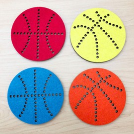 Passion for Basketball Collection (Set of 4” Round Coaster)