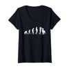 Barbiere Evolution Gift Tagliacapelli Parrucchieri Maglietta con Collo a V