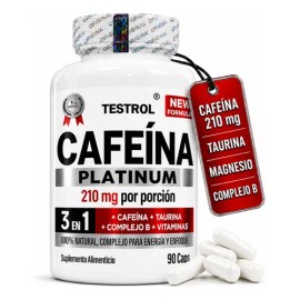 Cafeína 210 Testrol Platinum Cápsulas
