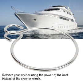 Anchor Retrieval Ring, Yctze 6mm Marine Anchor Ring Stainless Steel Anchor Assist Retrieval Device System Ring for Boats Yachts Ships