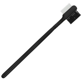 WOONEKY Eyelash Comb and Eyebrow Brush Eyebrow Comb Eyebrow Grooming Tool Eyebrow Brush and Comb Black