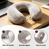2 Pack Replacement Travel Neck Pillow Covers, U Shaped Travel