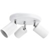 GU10 Ceiling Spotlight Holder 3 Head Rotating Lamp Base Fixture