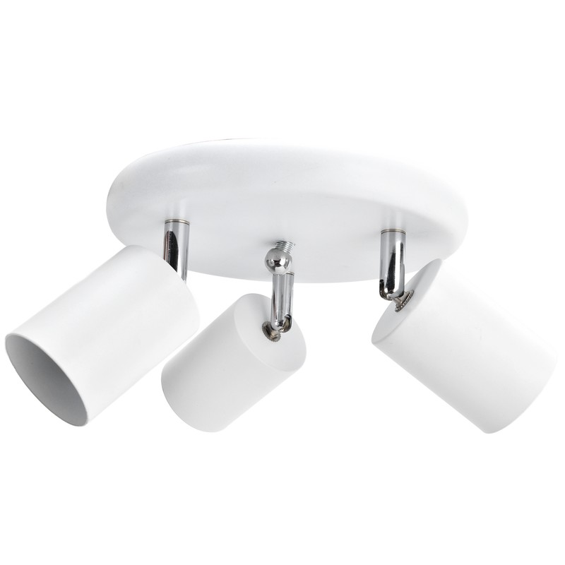 GU10 Ceiling Spotlight Holder 3 Head Rotating Lamp Base Fixture