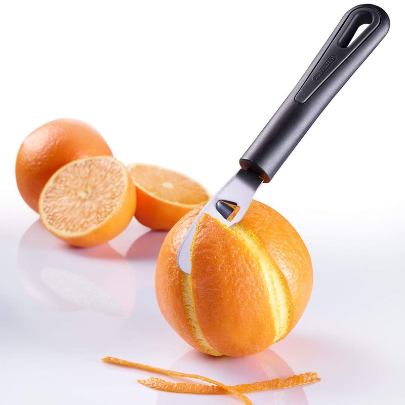 Westmark" Gentle Orange Peeler, Stainless Steel Black/Silver, 19 x 2.7