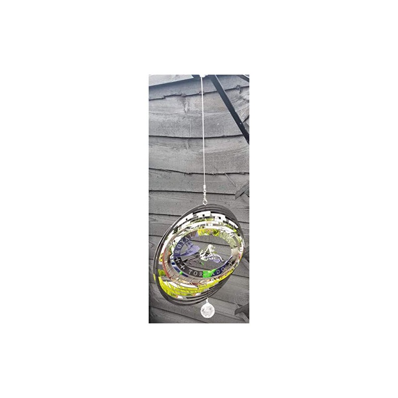 Stainless Steel Garden Wind Spinner - RAF Tornado Fighter