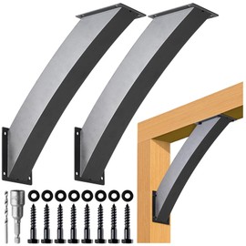 AECXM Heavy Duty 4''x4'' (Actual: 3.2''x3.2'') Arc 45° Angle Support Brackets, for gazebos, Decks, porches, Log Cabins and Other Wood Frame Degree Angle Pergola (2-Bracket)