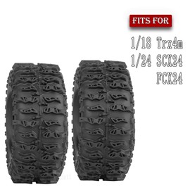 RCYouHott RC 1.3" Soft Rubber Wheel Tires for 1/24 1/18 SCX24 TRX4M FCX24 RC Crawler Car,(4PCS) 1.3 Wheels Soft Sticky Rubber Tires/Road Soft Wheels Fetal Skin