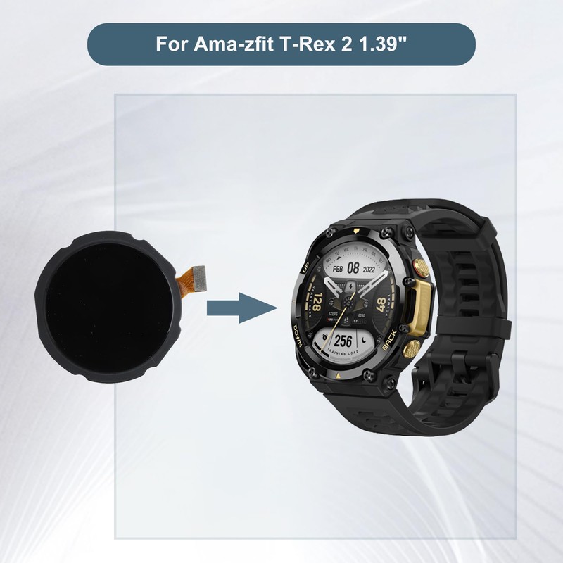 LCD Digital Display Compatible with Amazfit T-Rex 2 1.39" LCD