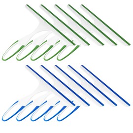 10 Pcs Shower Squeegee for Shower Glass Doors,Car Window Windshield Mirror Tile Cleaner Cleaning Wiper Squeegees Tool with Hook, Window Cleaning Shower Glass Squeegees