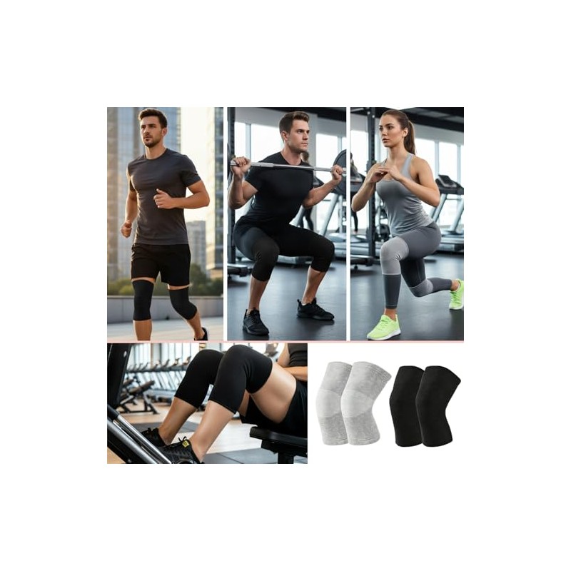 Bamboo Charcoal Compression Knee Sleeve for Arthritis & Runners –