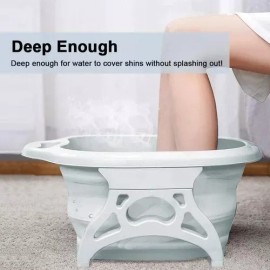 Codalis Tina Relajante Masaje D Pies Plegable Con Rodillos Pedicure