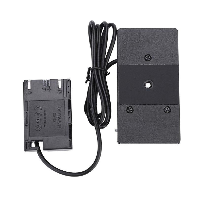 NP-F970 to LP-E6 Dummy Battery Plastic Plate Mount Adapter Cable