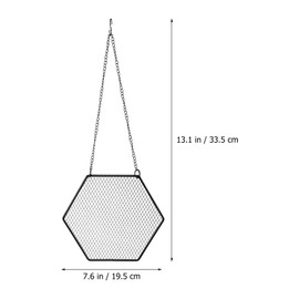 CALLARON 2Pcs Jewelry Mesh Hanger Earrings Wall Mount Holder Necklace Hanging Stand Necklace Mesh Storage Organizer 33.5 x 19.5 cm