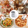 KAIYAYA 2 pieces stainless steel powder shaker, icing sugar shaker