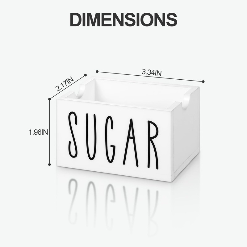 MOJIEZUO Sugar Packet Holder for Coffee Bar, Acrylic Sugar Packets