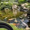 Pond Tubing,1 inch PVC Flexible Pond Hose, Black Corrugated Waterfall