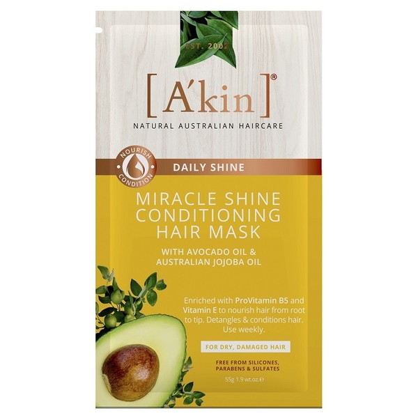 A'kin Daily Shine Miracle Shine Conditioning Hair Mask 55g