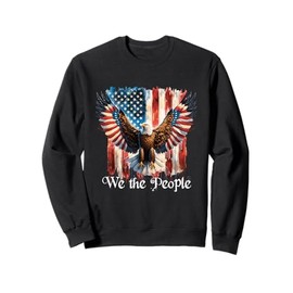 American Flag Patriotic Founding Fathers We The People USA Sweatshirt