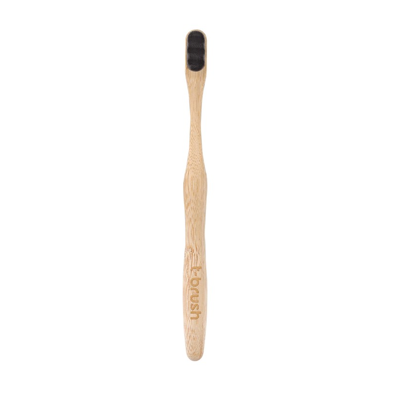 t-brush Nano Bamboo Toothbrush - Dark Grey Colour Sensitive Teeth