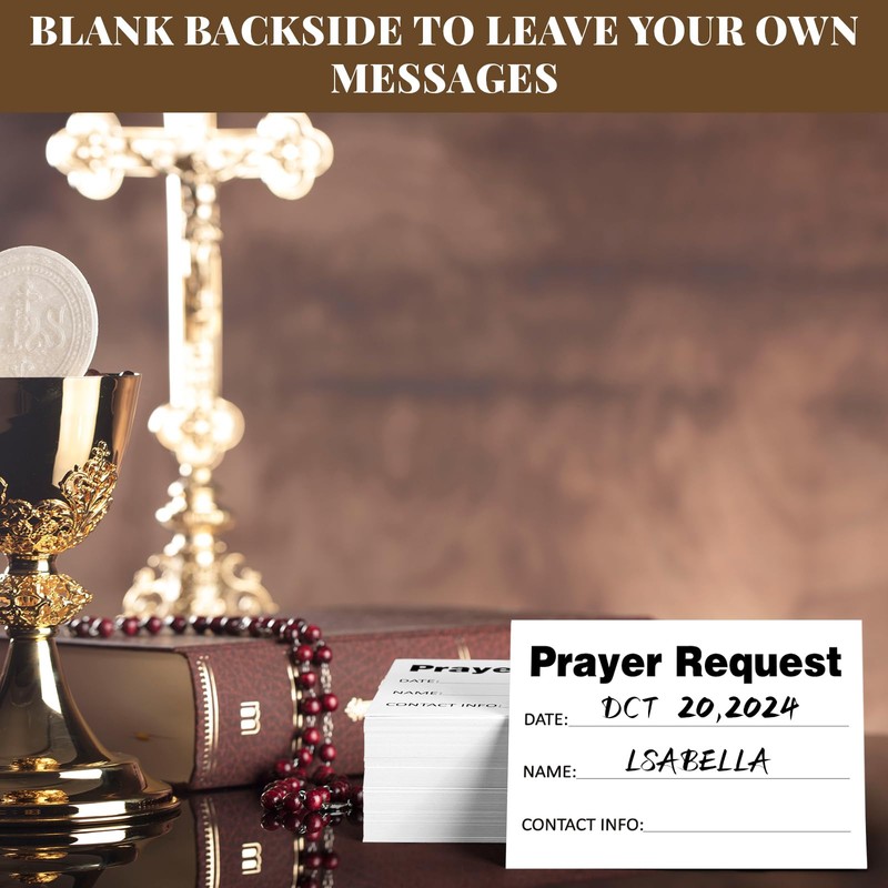 Moinchore 200 Pcs Prayer Request Cards 3x4 Inch Inspirations Prayer