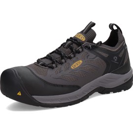 KEEN Utility Men's Flint 2 Sport Low Composite Toe Work Shoe, Forged Iron/Black, 7.5 Wide US