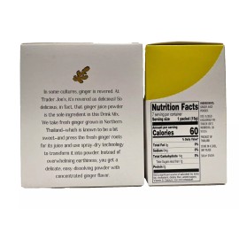 Trader Joe's 2-Pack Trader Joe's 100% Natural Ginger Drink Mix 7 - 0.5oz (15g) Packets