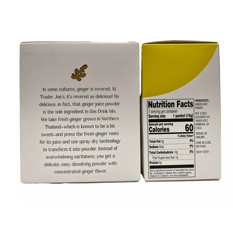 Trader Joe's 2-Pack Trader Joe's 100% Natural Ginger Drink Mix