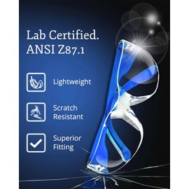 Aqulius Safety Glasses Bulk - 96-Pack, Multi-Color - Anti-Fog Safety Goggles & Protective Eyewear - Over Eyeglasses, Eye Protection for Shooting & Construction