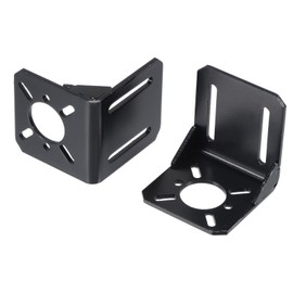 MECCANIXITY Motor Bracket Motor Mounting Base Holder 54x50x51mm Black for Stepper Motor 2 Pack