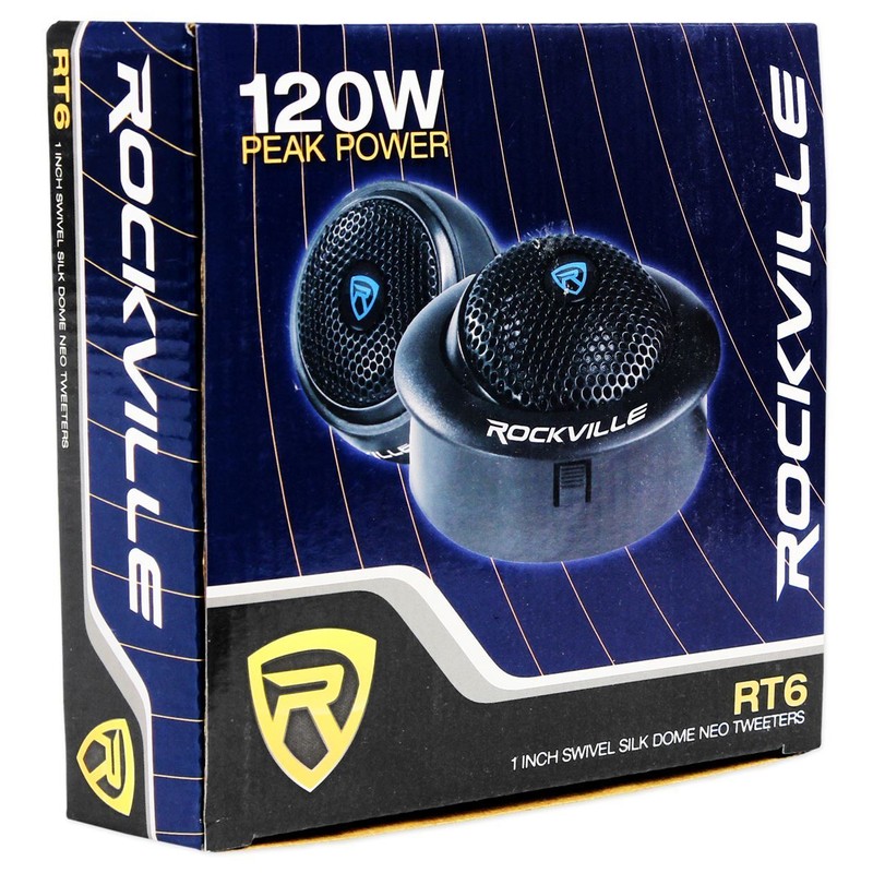 Rockville Pair Rockville RT6 240 Watt Car 1" Silk Dome