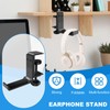YMKWZ 1PCS Headphone Stand Hanger Holder, Foldable Aluminum Desk Headphone,