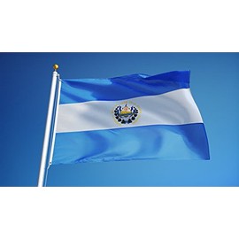 Ant Enterprises 2x3 El Salvador Flag 2'x3' House Banner Brass Grommets