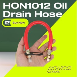 HON1012（12mm) Oil Changing Engine Drain Port Hose Fits Hon-da GC160, GX240, GX270, GX340, GX360, GX390 engines (1pc)