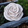 Stone Rose Flower Flower Cast Stone Frost Resistant Weatherproof Garden